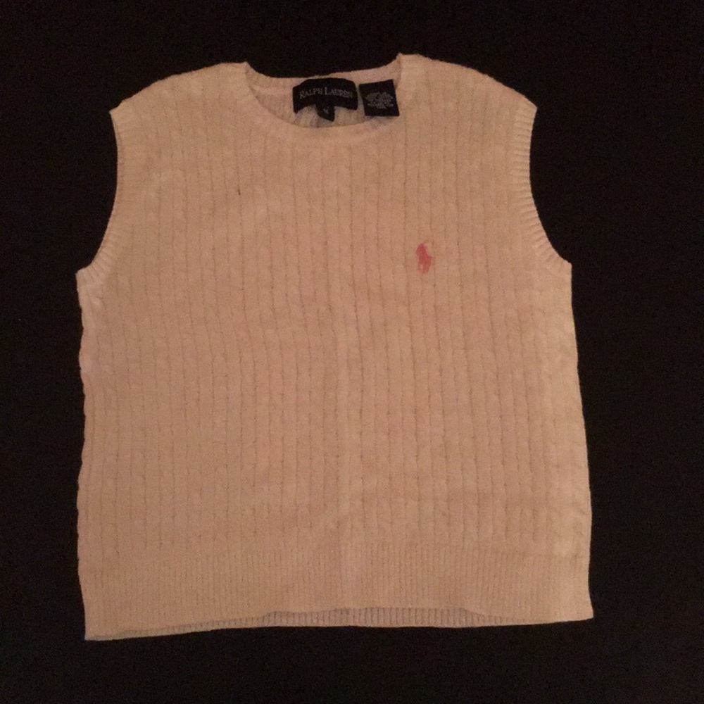 White Ralph Lauren sweater vest